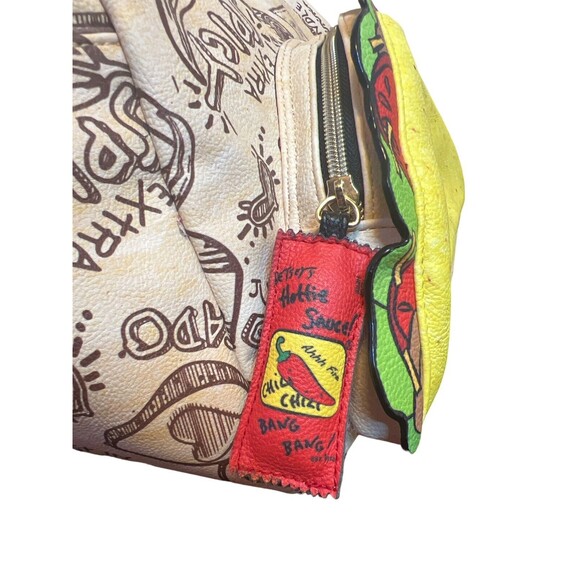 Betsey Johnson Taco Backpack Women Medium Cream Good Lets Taco Bout It Novelty‎ main image 6